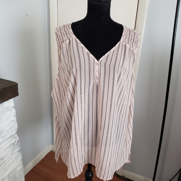 Maurices Tops - Maurices pink sheer tunic top. Size 3X